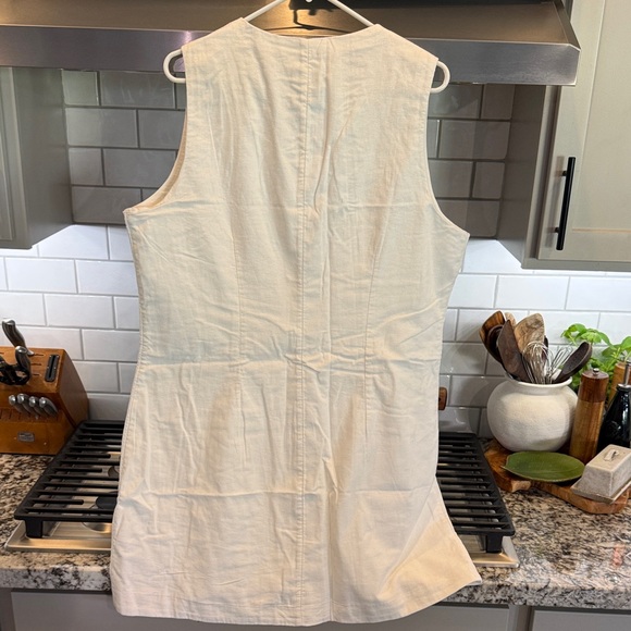 Abercrombie & Fitch Cream Button-Down Dress - Picture 3 of 4
